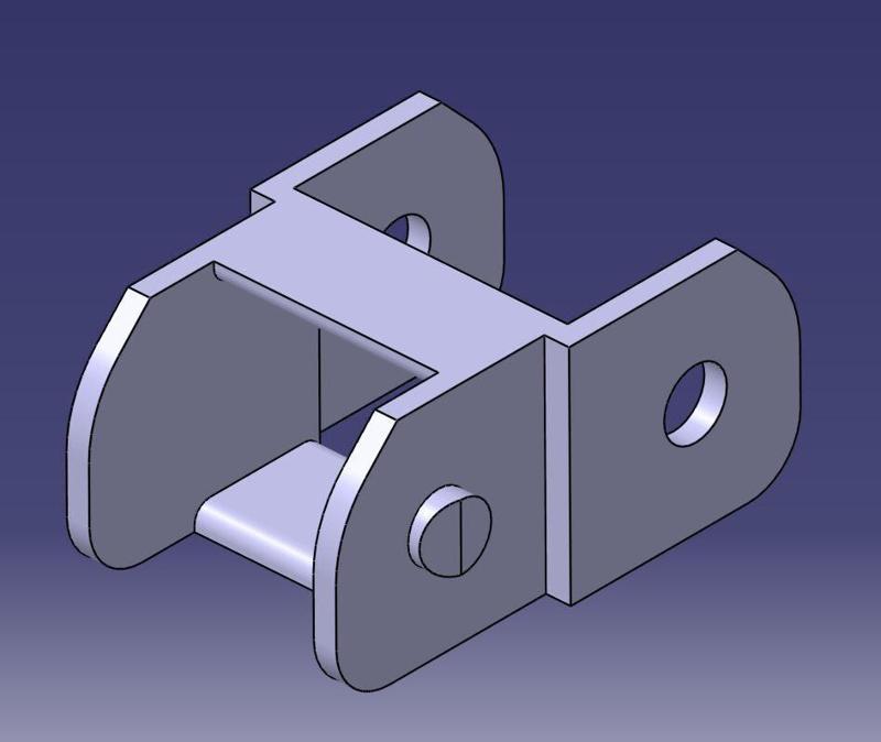 Cable chain, single sided 16x20mm
