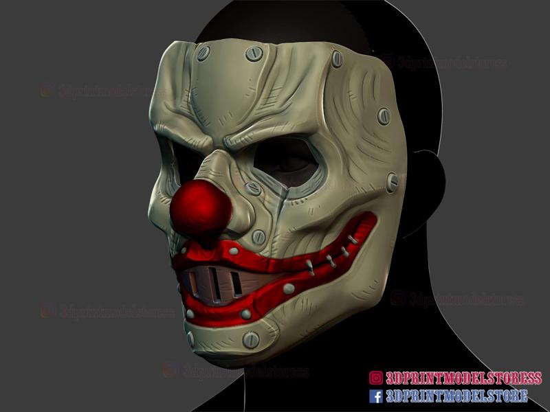 Clown Motorcycle Mask - Cosplay Halloween Helmet
