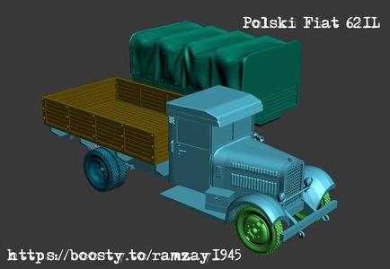 Polski Fiat 621L 1:100