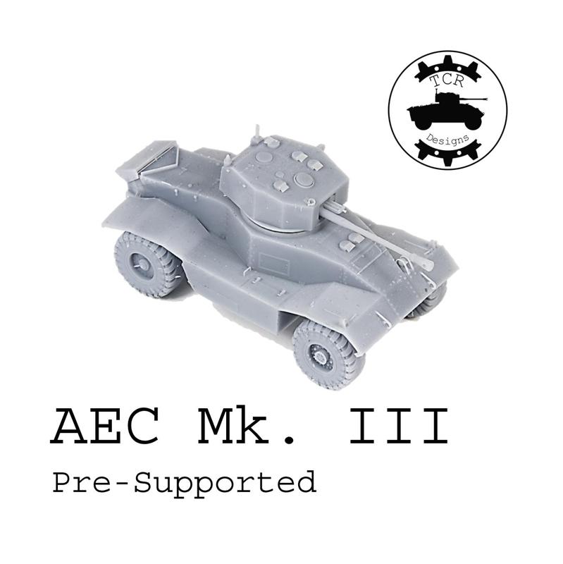 AEC Mk. III - 1/72 Armored Car - PreSupported