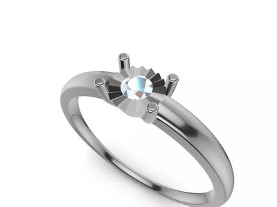 Illusion Setting Solitaire Ring