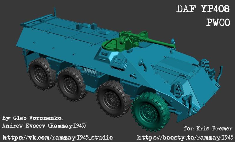 DAF YP408 PW-CO Dutch coldwar command vehicle 1:100