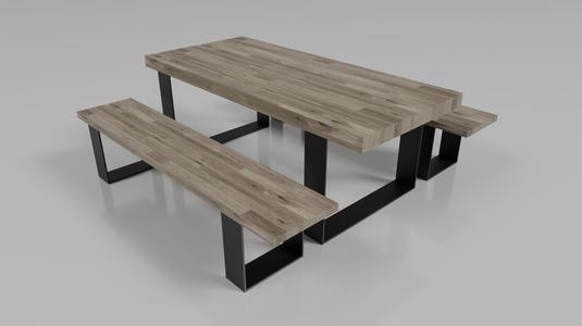 MetalWood table