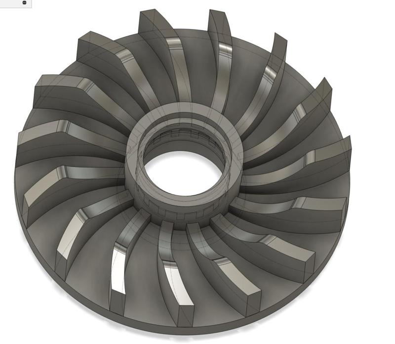 Angle grinder air exhaust fan