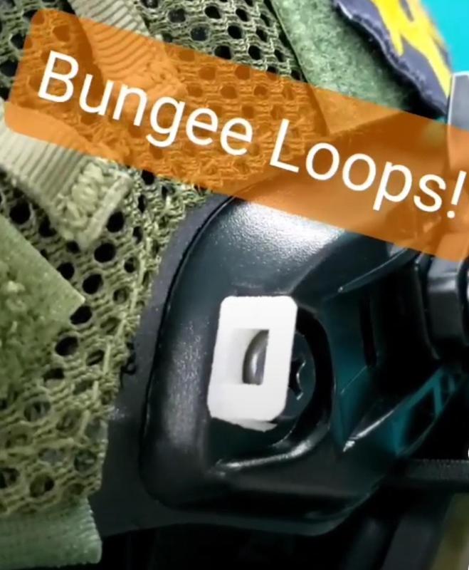 Bungee Loops For Airsoft Helmet Bolts