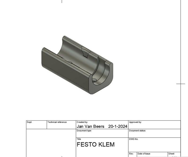 Festo  T-Connector holder