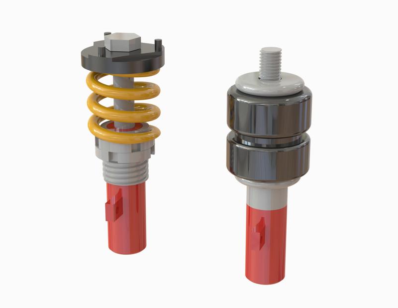 Helical Spring Suspension Keychain