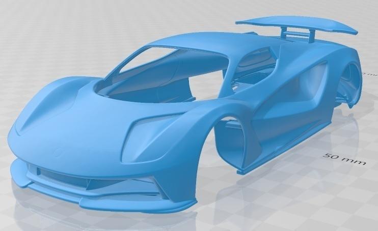 Lotus Evija 2020 Printable Body Car