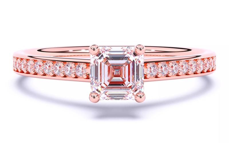 Solitaire Engagement ring 3dm stl renders details