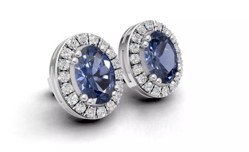 AV  712 Oval Stud Earrings