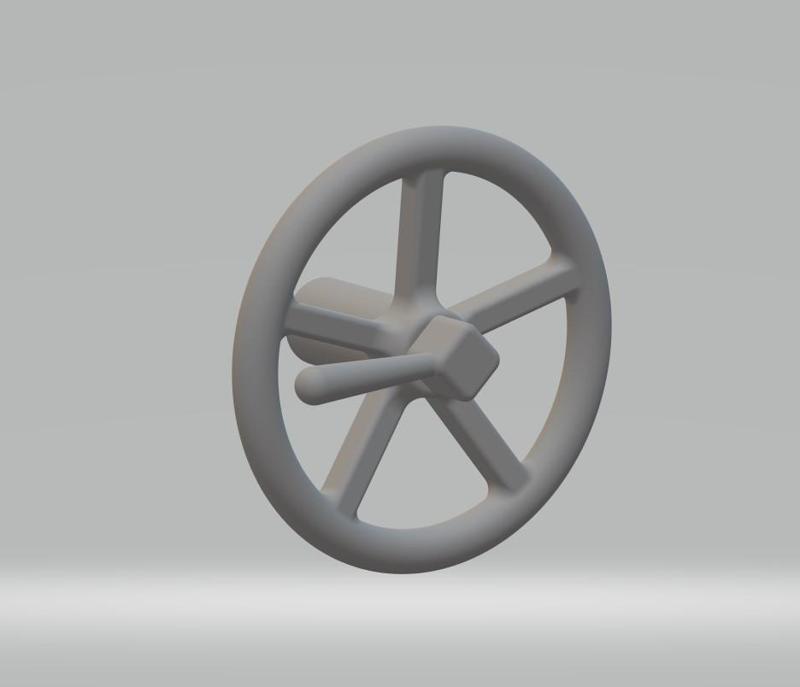 smoke box handwheel
