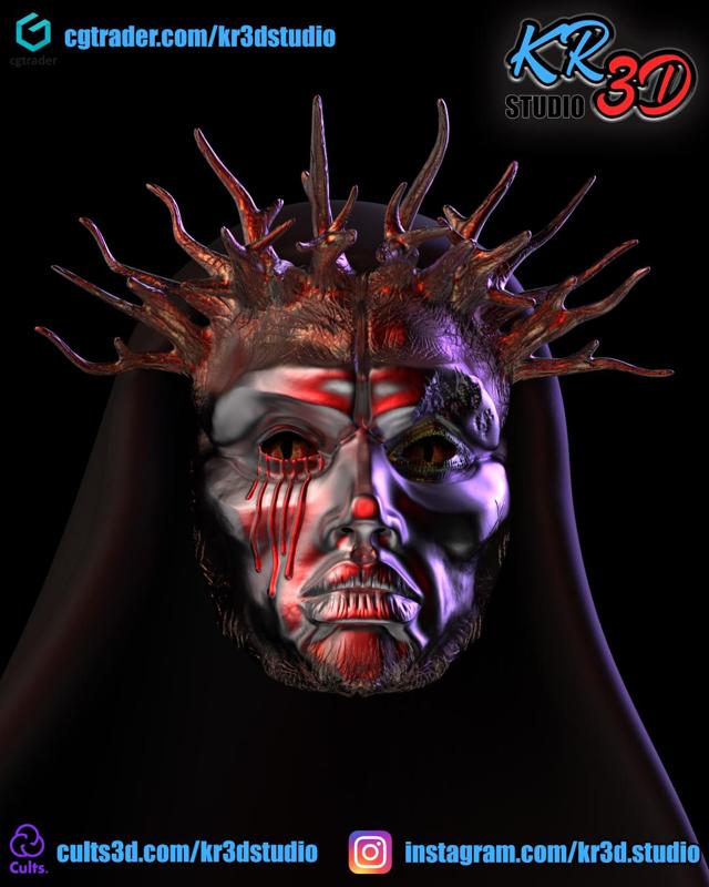 ZARIAH ZIBIL (REPTILIAN SORCERESS) - MASK - (ORIGINAL CHARACTER BY KR3D STUDIO)