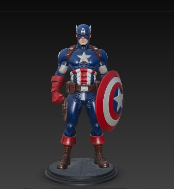 Captain America 3D Figure