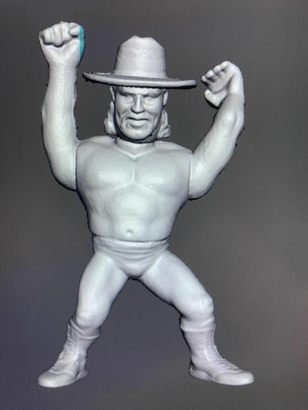 wwf billy gunn of smoking gunns wwf hasbro vintage .obj .stl