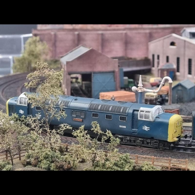 Class 55 Deltic Diesel Locomotive. TT120, rescaleable to 2mm, 3mm, N, HO, OO rail