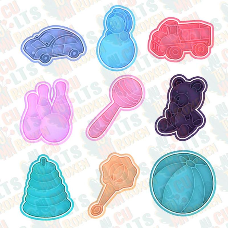 Kid toys cookie cutter set of 9