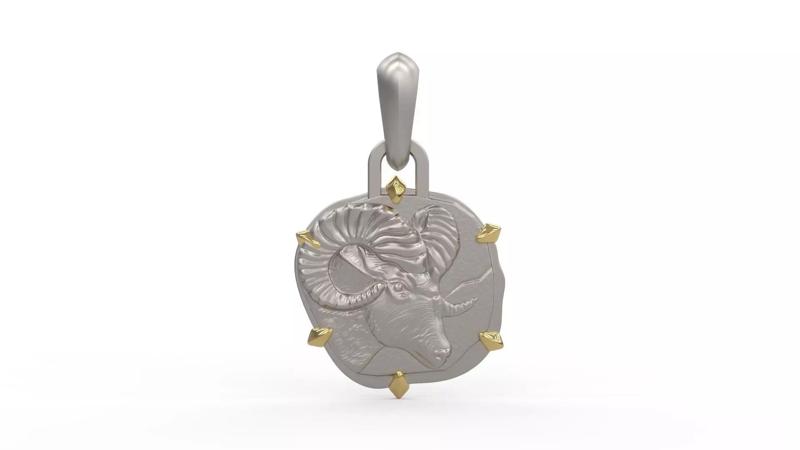 Aries Zodiac Pendant