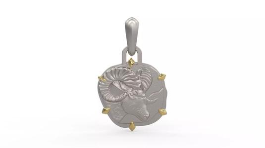 Aries Zodiac Pendant