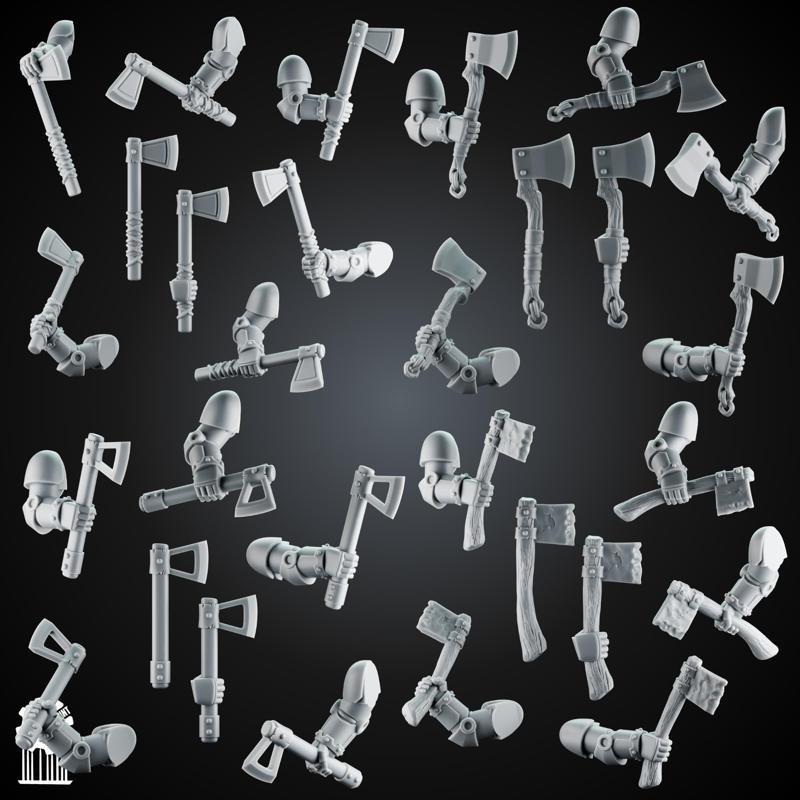 Bundle Grimdark Tomahawk Kit - Heroic 32mm Scale [Supported] France