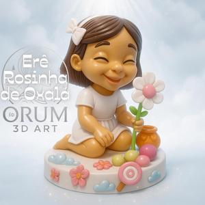 Erê Rosinha de Oxalá - Spirit Sculpture in STL (3D Printing)