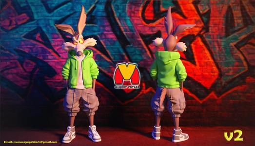 Wile E Coyote – Urban Street Style V2 ( MULTIPARTS AND 3MF )