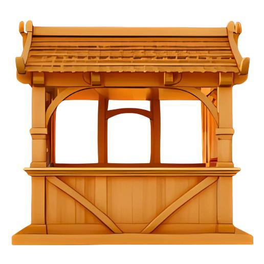 Wooden Market Booth