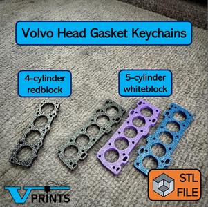 Volvo 5 & 4-Cylinder Head Gasket Keychains