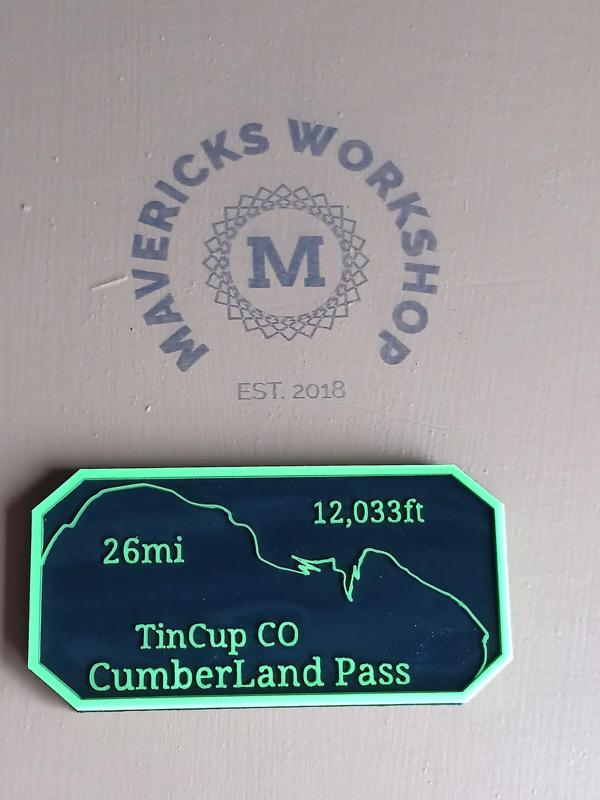 Maverick's Trail Badge Tin Cup pass TinCup St Elmo Colorado