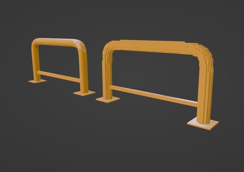 Road Safety Barrier - Miniature Set Accessory
