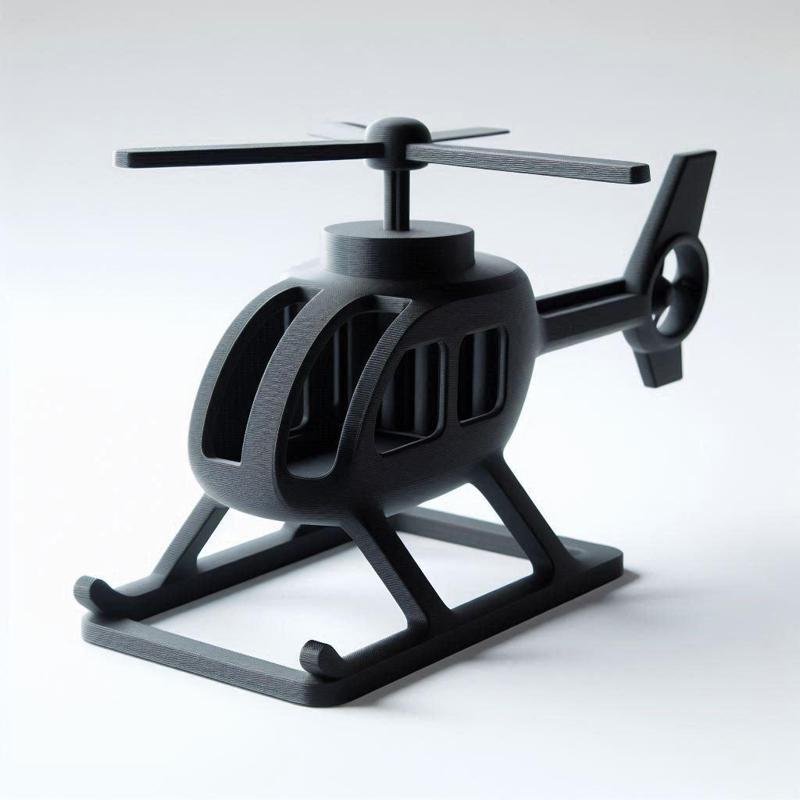 Helicopter Showpiece 3D Print – Decorative Model for Display