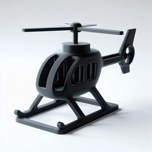 Helicopter Showpiece 3D Print – Decorative Model for Display