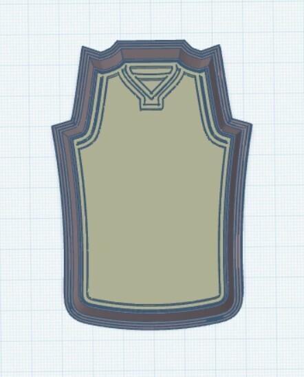 Basketball Jersey Cookie Cutter