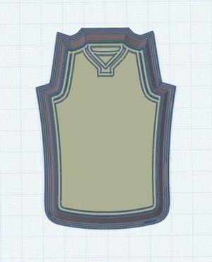 Basketball Jersey Cookie Cutter