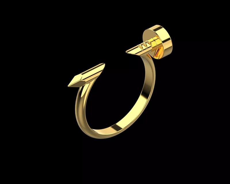 Nail Ring In the finger 19 Size N97