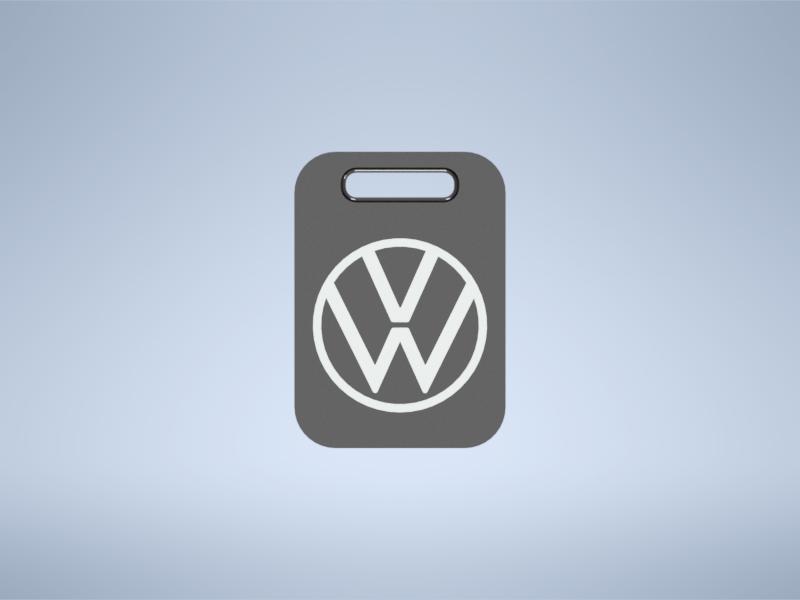 VW Volkswagen logo emblem keychain keyring