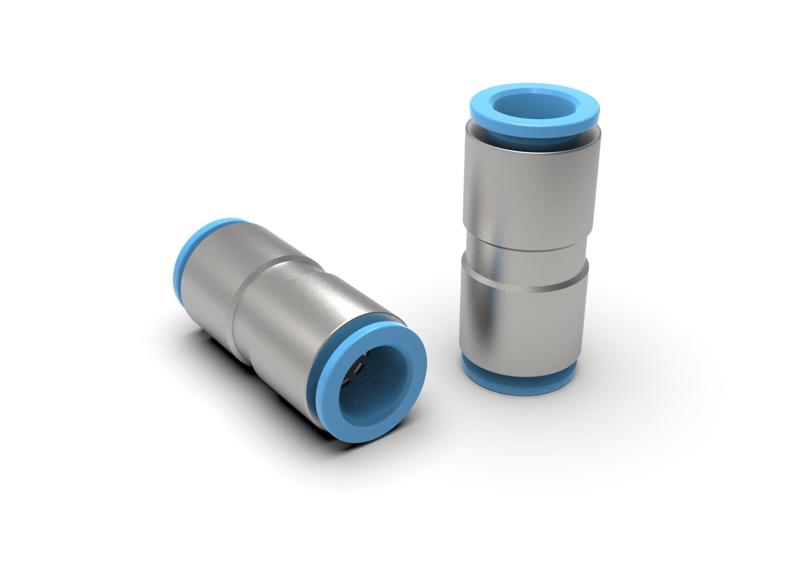 Push to connect fitting 3/8" union