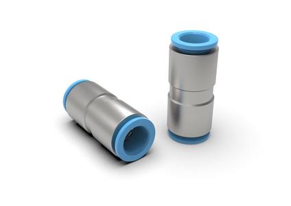 Push to connect fitting 3/8" union