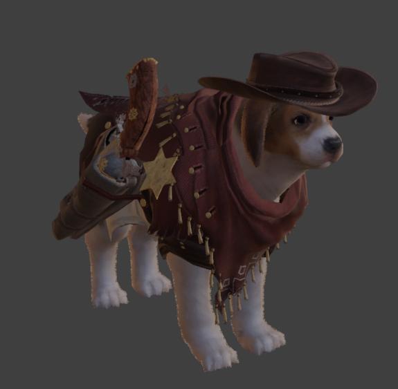 Cowboy Beagle Dog 3D Print Model - Western STL File Ready to Print