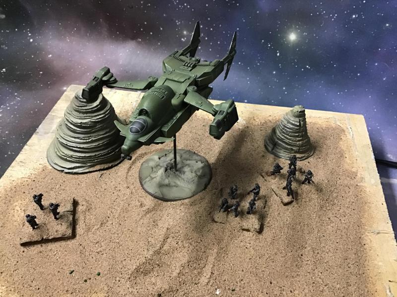 Space Trooper Slingshot Assault ship 15mm scale