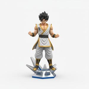 Dynamic Martial Arts Warrior Figurine - Heroic Action Pose 3D Print Model
