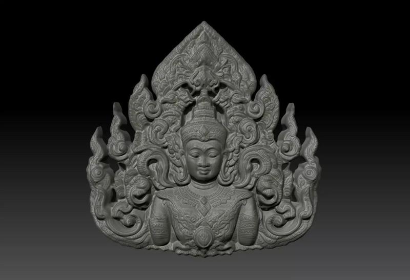 Thai Ornament Decor Bas Relied 15 - 231008