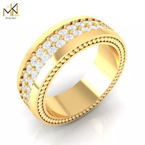 Mens Diamond Eternity Band   3D CAD Jewelry Model