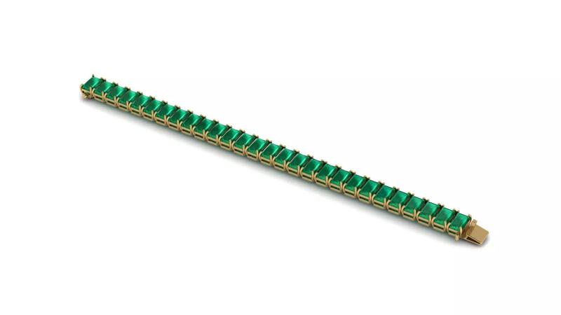 Riviera Tennis Bracelet Short Way Octagonal 8x5 mm