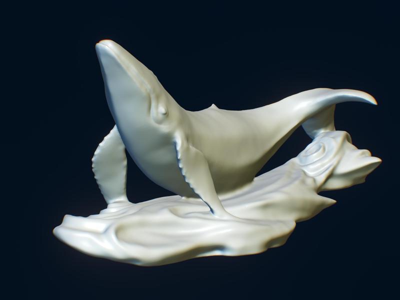 Blue Whale Sculpture