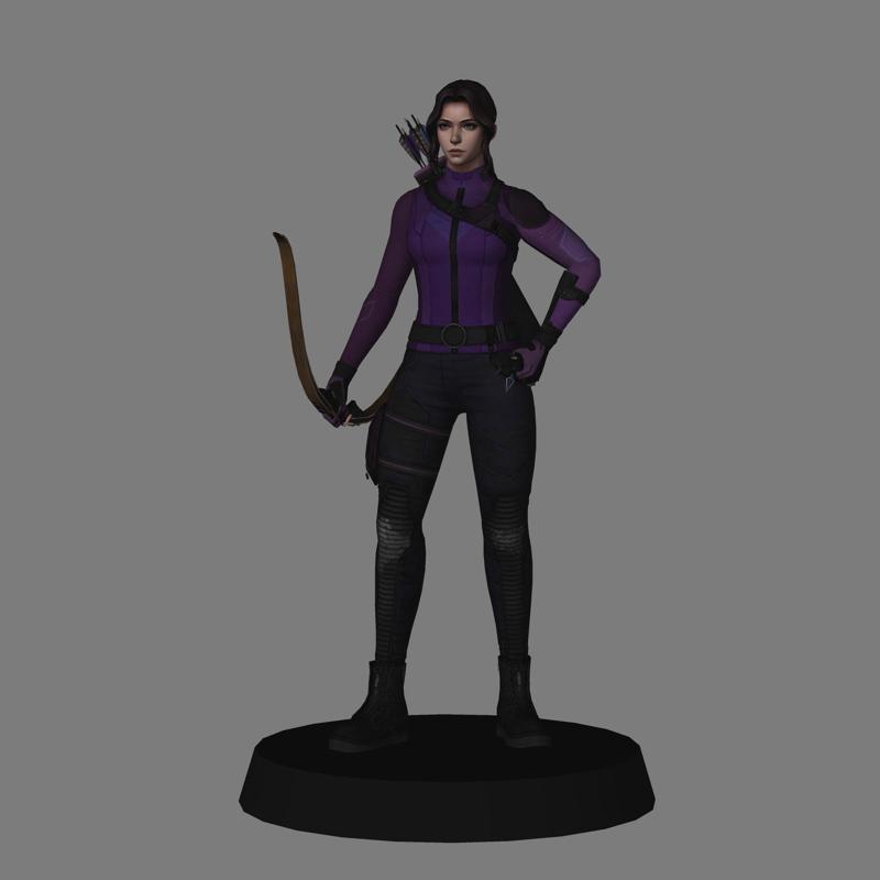 Kate Bishop - Hawkeye Series 3d model low poly
