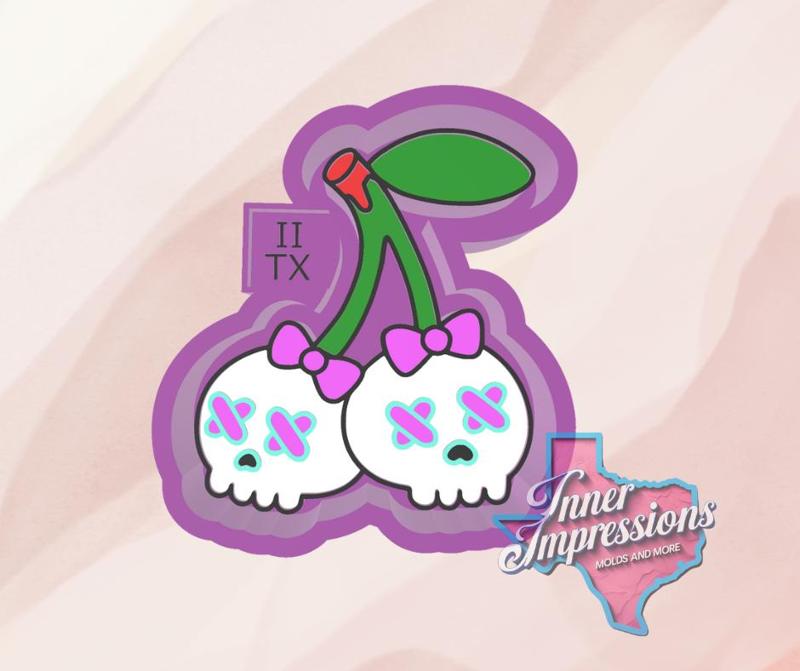 Skull Cherries Freshie Mold