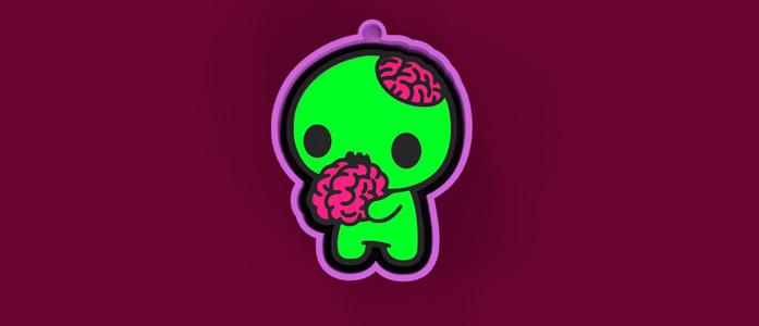 🧠 Brain Eater Zombie – Freshie & Versatile Mold