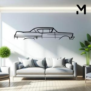 Wall Silhouette: Cadillac - de ville coupe 1957