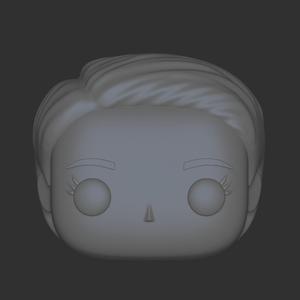 Funko Pop Female Head pixie cut, short bob