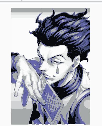 hisoka painting by hunterxhunter